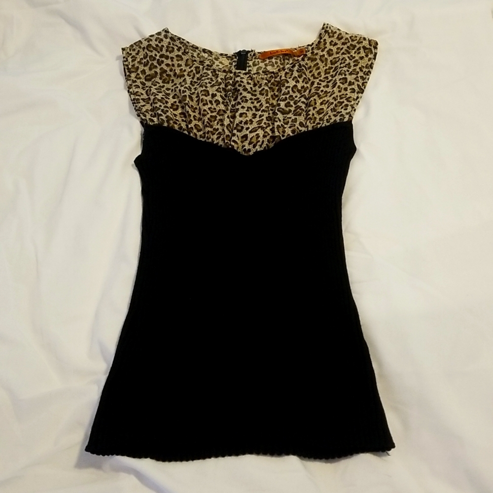 Leopard print Sweater tank
